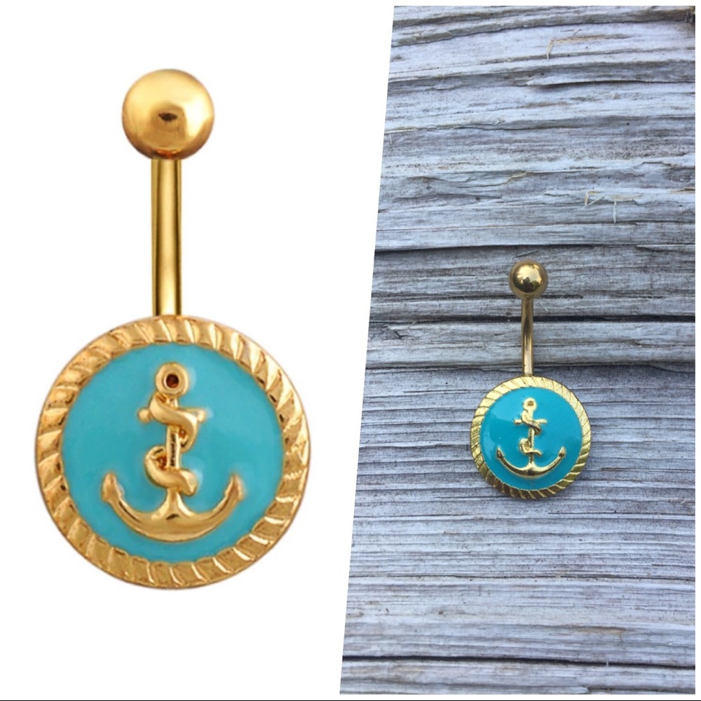 Anchor Belly Button Navel Ring